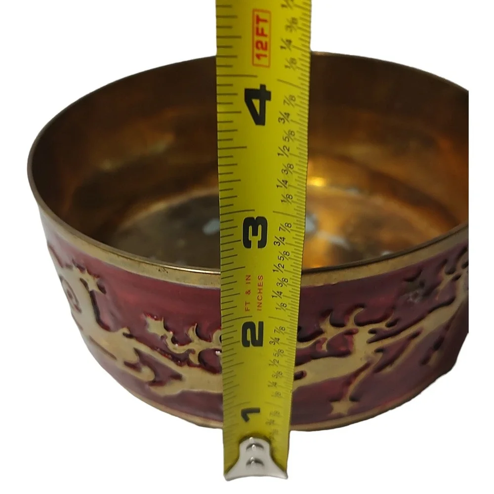 Pier One Christmas Brass Red Wine Bottle Stand Large Candle Holder Holiday‎ SEE